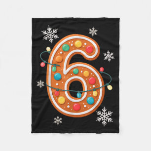 Gingerbread 6 7 Meme Christmas Matching Couple Boy Fleece Blanket
