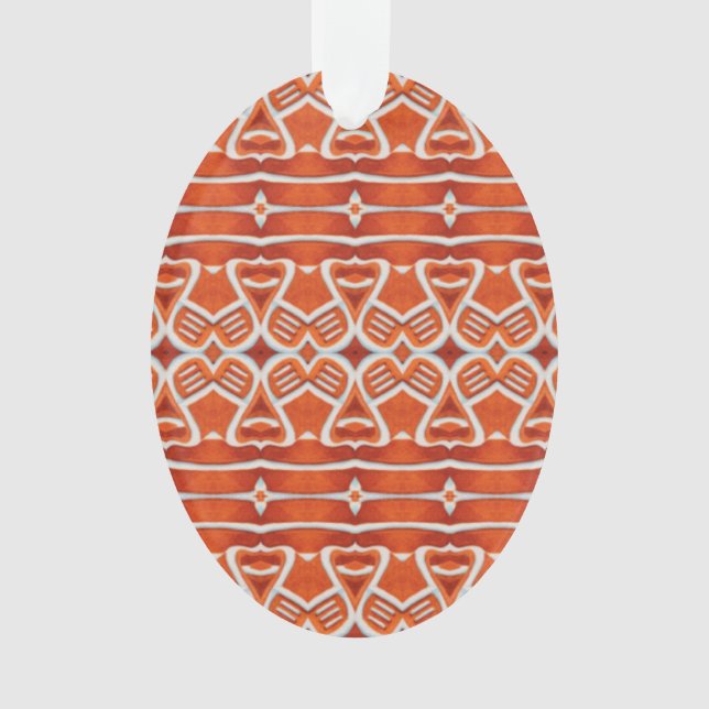 GINGERBREAD Acrylic Oval Ornament (Front)
