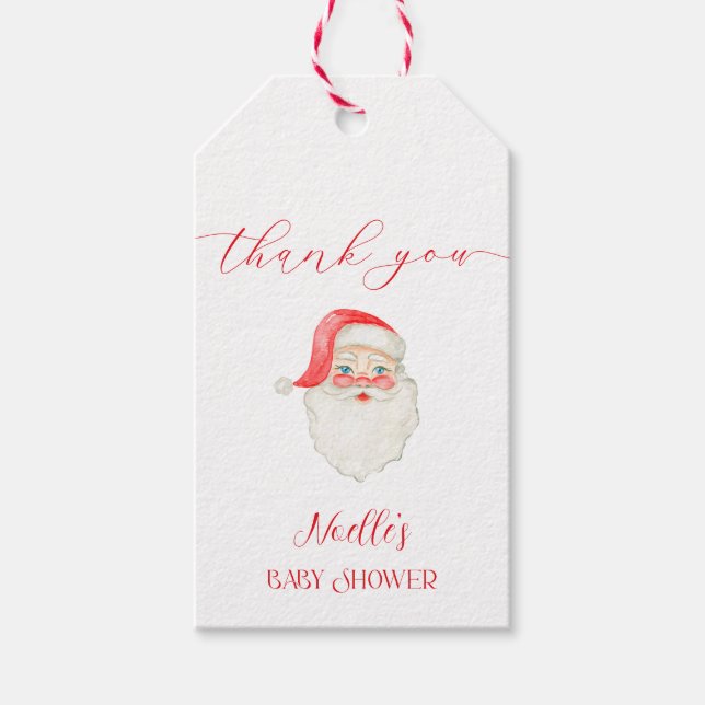 Gingerbread Baby Shower Favour Tags (Front)