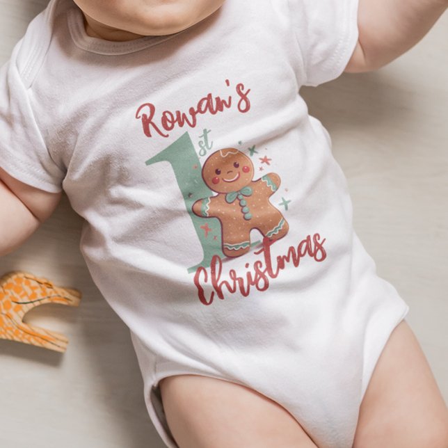 Gingerbread Baby's First Christmas Baby Bodysuit (Creator Uploaded)