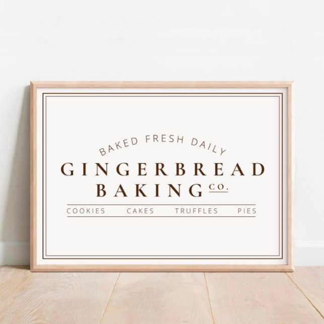 Gingerbread Baking Co. Holiday Poster (Creator Uploaded)