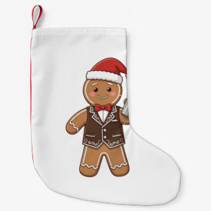 Gingerbread Barista Christmas 2026 Holiday Coffee Small Christmas Stocking