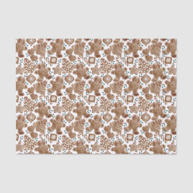 Gingerbread Berry Tissue Paper (Front)