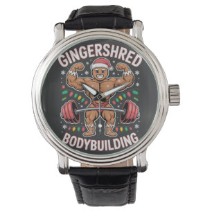 Gingerbread Bodybuilding Christmas Gym gift Watch