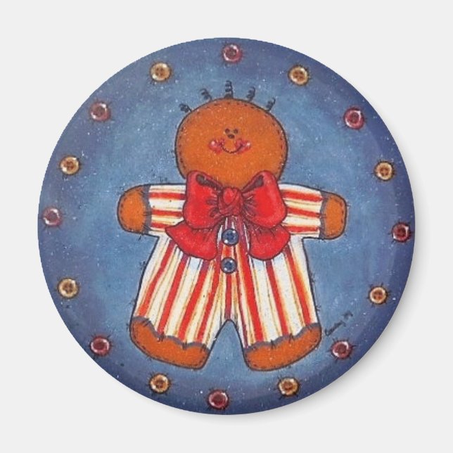 Gingerbread Boy Magnet (Front)