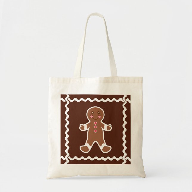 Gingerbread Boy Tote Bag (Front)