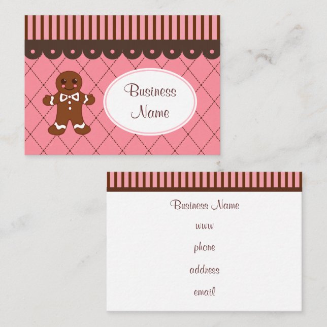  Gingerbread  Business Cards (Front/Back)