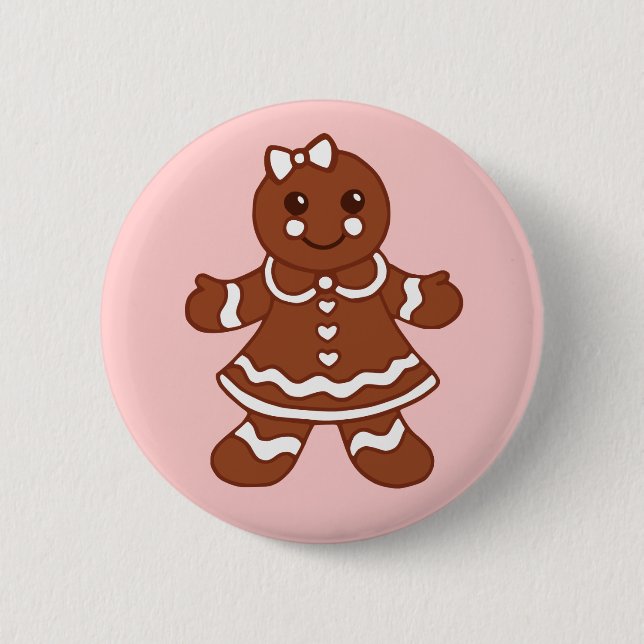 Gingerbread Button (Front)