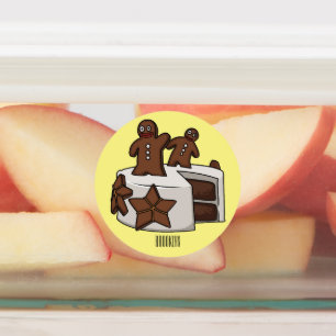 Gingerbread cake cartoon illustration