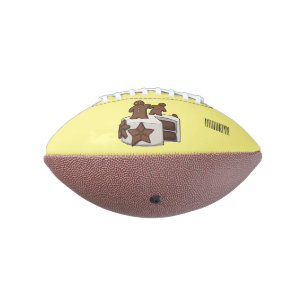 Gingerbread cake cartoon illustration football