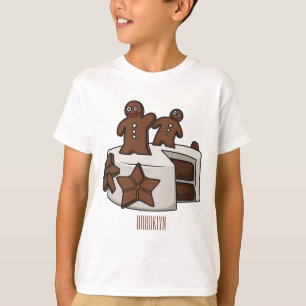 Gingerbread cake cartoon illustration T-Shirt
