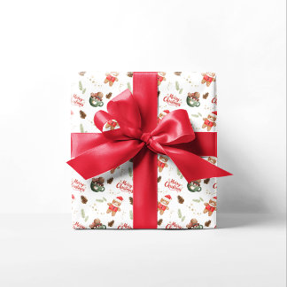 Gingerbread Candy Merry Christmas Holiday  Wrapping Paper
