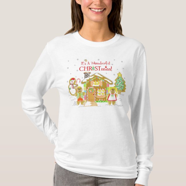 Gingerbread Candyland T-Shirt - Ladies (Front)