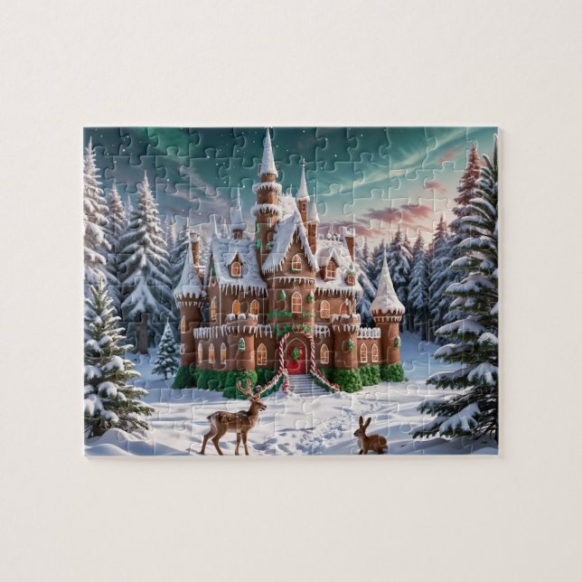 Gingerbread Castle from the Christmas Forest Jigsaw Puzzle (Horizontal)