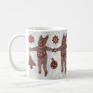 Gingerbread Cat &  Cookies, Christmas 2025 Mug