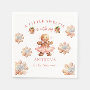 Gingerbread Christmas Baby Shower Napkin