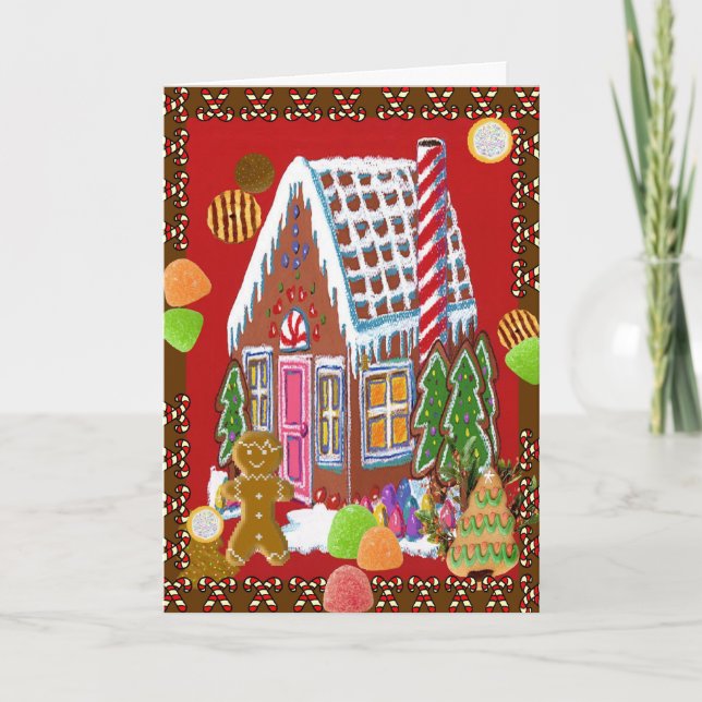 Gingerbread Christmas Card (Front)