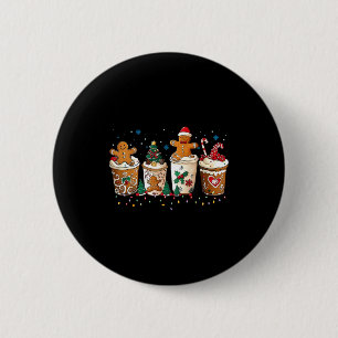 Gingerbread Christmas Coffee Cute Sweet Winter Hol 6 Cm Round Badge