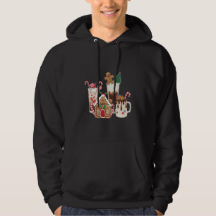 Gingerbread Christmas Coffee Lover Gift Xmas Hoodie