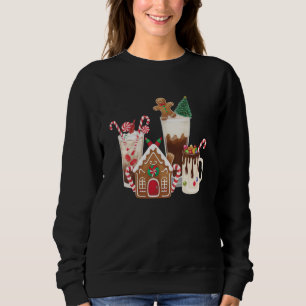 Gingerbread Christmas Coffee Lover Gift Xmas Sweatshirt