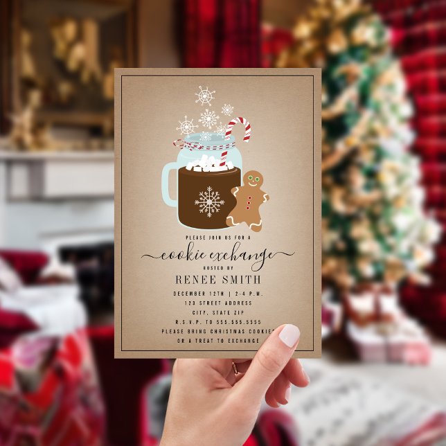 Gingerbread Christmas Cookie Exchange Holiday Card (Creator Uploaded)