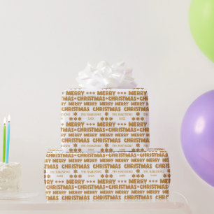 Gingerbread Christmas Cookies Alphabet Name Wrapping Paper