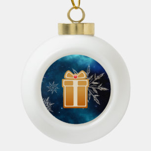Gingerbread Christmas cookies  Ceramic Ball Christmas Ornament