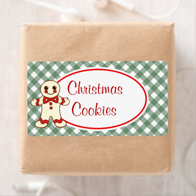 Gingerbread Christmas Cookies Labels (Insitu)