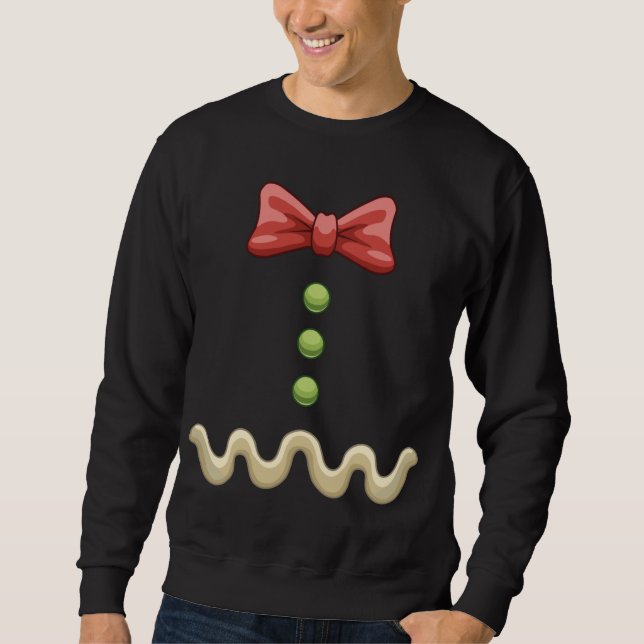 Gingerbread Christmas Costume Fun Xmas Celebration Sweatshirt (Front)