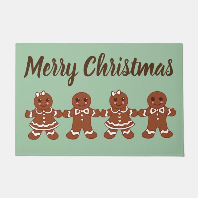 Gingerbread Christmas Doormat Gift  (Front)