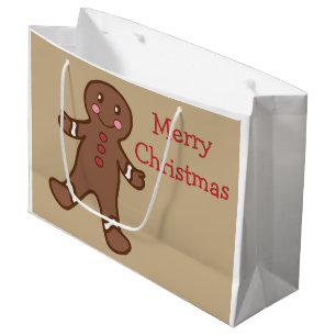 Gingerbread Christmas Gift Bag