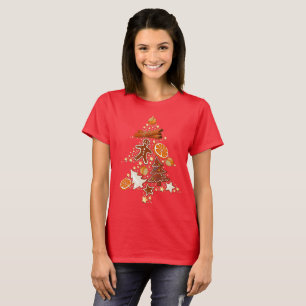 Gingerbread Christmas Holiday Festive Winter T T-Shirt