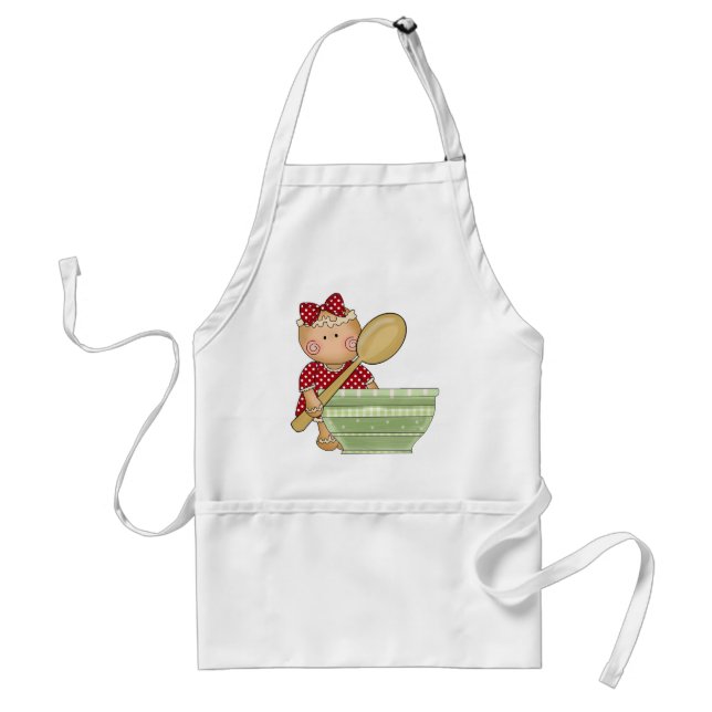 Gingerbread Christmas Holiday Kitchen apron (Front)