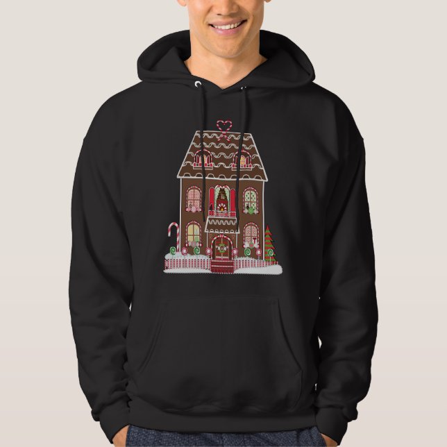 Gingerbread Christmas House Hoodie (Front)