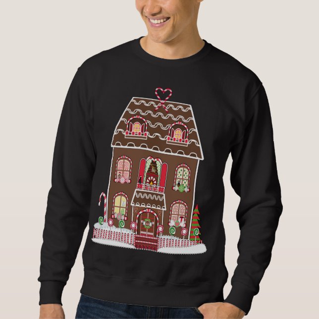 Gingerbread Christmas House Sweatshirt (Front)