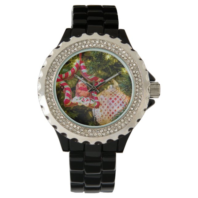 Gingerbread Christmas Ornament Watch (Front)
