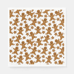 Gingerbread Christmas Paper Napkins