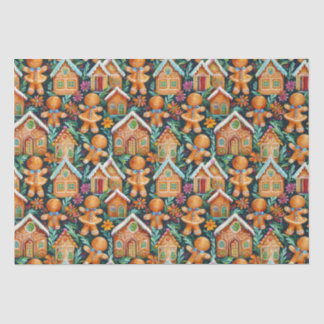 Gingerbread Christmas pattern Tissue Paper