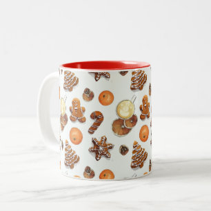 Gingerbread Christmas Scent Two-Tone Coffee Mug