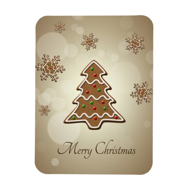 Gingerbread Christmas Tree Magnet (Vertical)