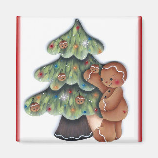 Gingerbread Christmas Tree Magnet