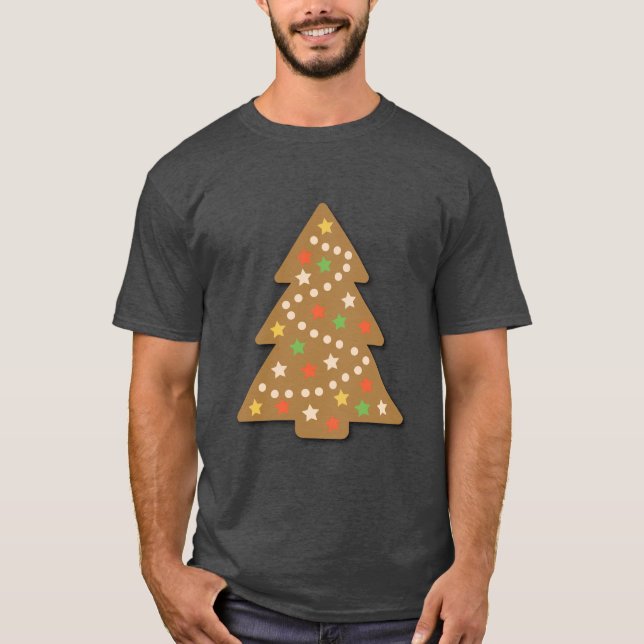 Gingerbread Christmas Tree T-Shirt (Front)