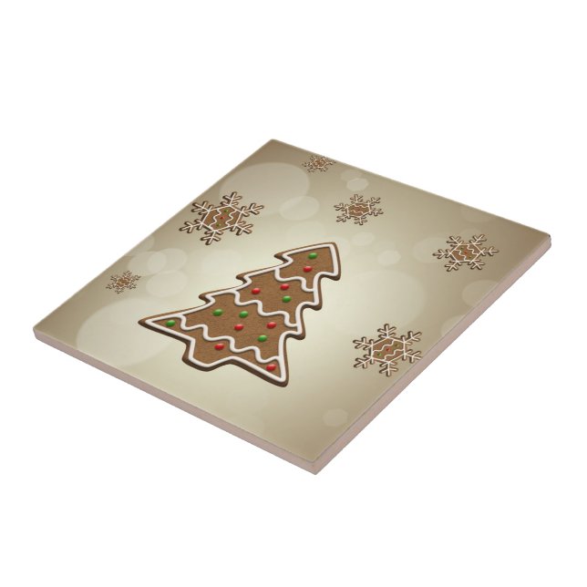 Gingerbread Christmas Tree Tile (Side)