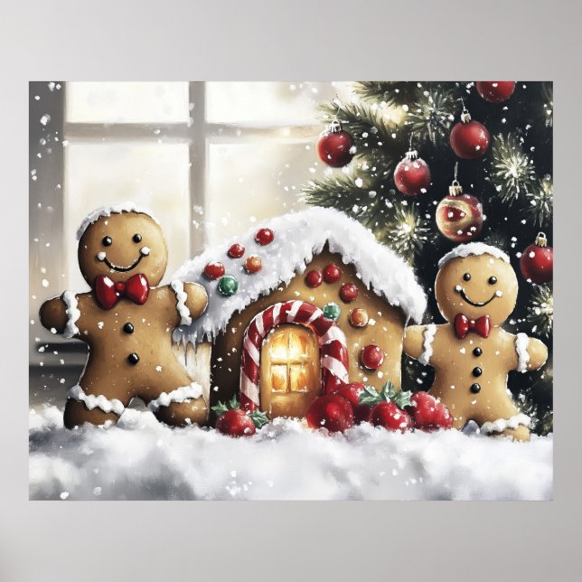 Gingerbread Christmas Wall Art (Front)