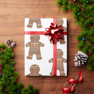 Gingerbread Christmas Wrapping Paper