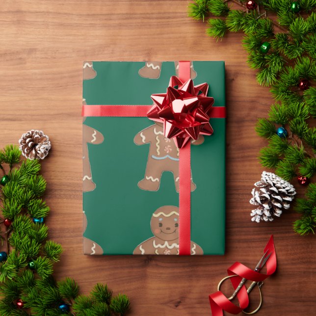 Gingerbread christmas  wrapping paper (Holiday Gift)