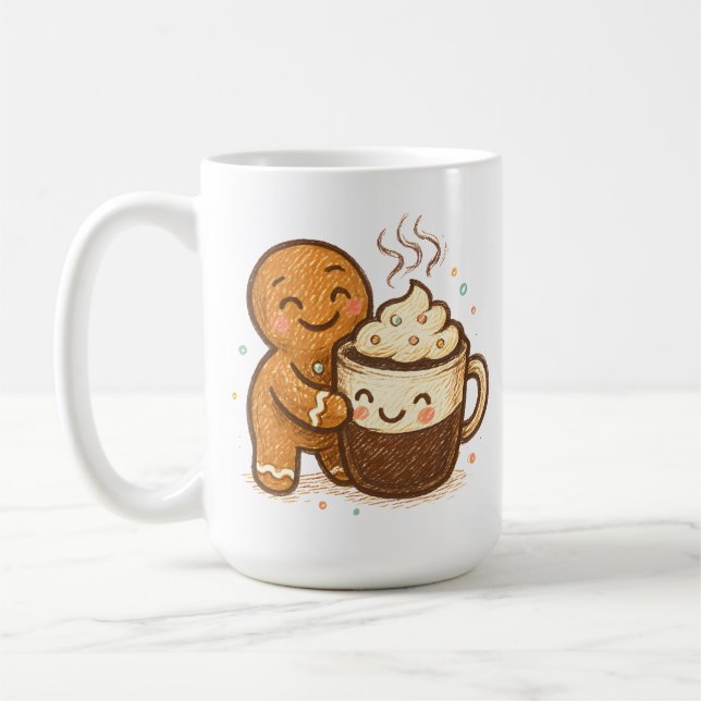 Gingerbread & Cocoa Mug (Left)