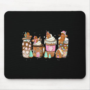 Gingerbread Cookie Christmas Coffee C Latte Drink Mouse Pad