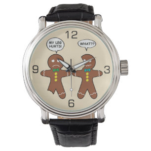 Gingerbread Cookie Christmas Humour Watch