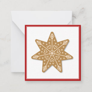 Gingerbread Cookie Christmas Thank You Card
